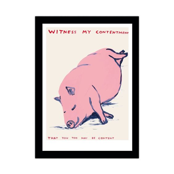 David Shrigley Pig A5 Postcard Print