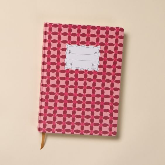 DesignWorks Ink Tulip Jumbo Journal - Pinwheel Pink