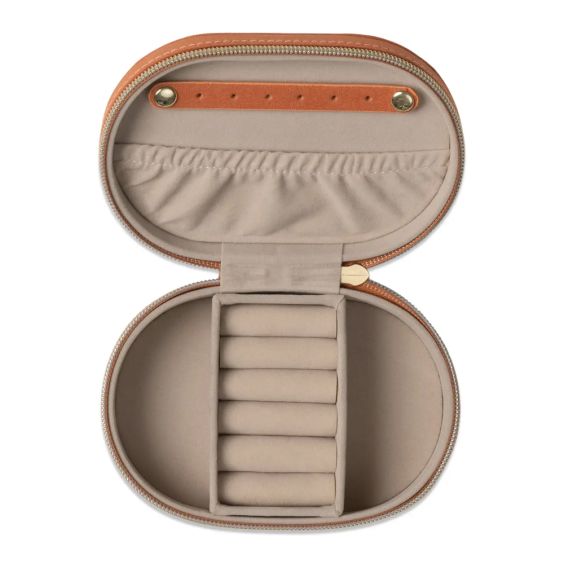 Terracotta Sun Oval Jewellery Case 