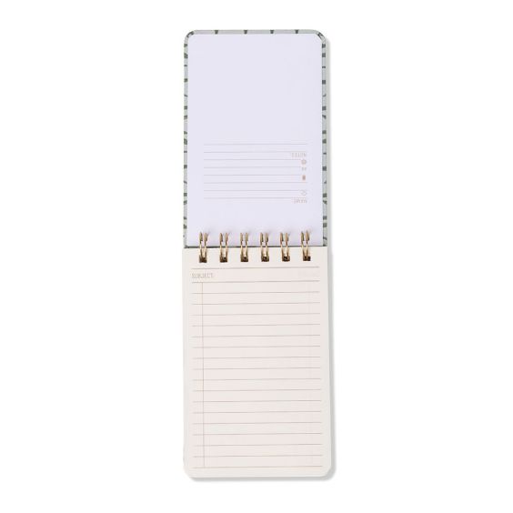 Designworks Ink Tulip Twin Wire Notepad - Green Vine