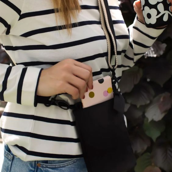 Pink Dotty Corner Purse