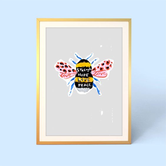 Eleanor Bowmer Manchester Bee A4 Print