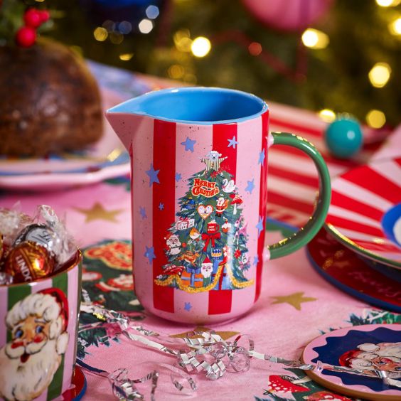 Eleanor Bowmer Christmas Tree Candy Stripe Jug