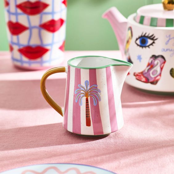 Eleanor Bowmer Palm Tree Milk Jug