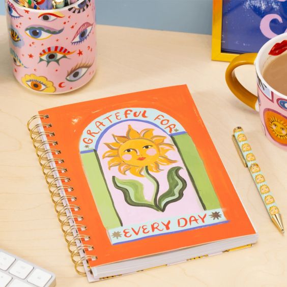 Eleanor Bowmer Grateful For Everyday A5 Notebook