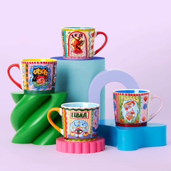 Eleanor Bowmer Pisces Zodiac Mug 