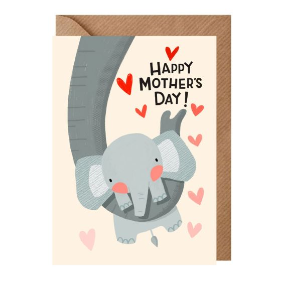 Mum & Baby Elephant Mother's Day Card