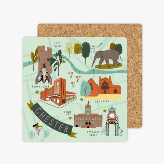 Chester Map Coaster