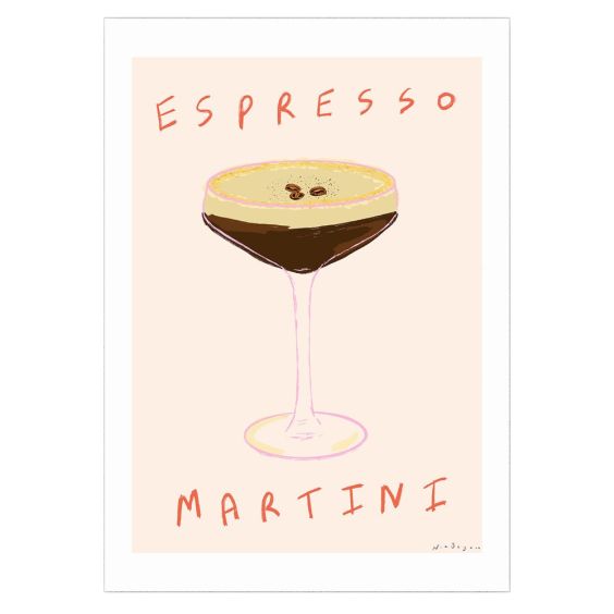 East End Prints Espresso Martini Time A3 Print