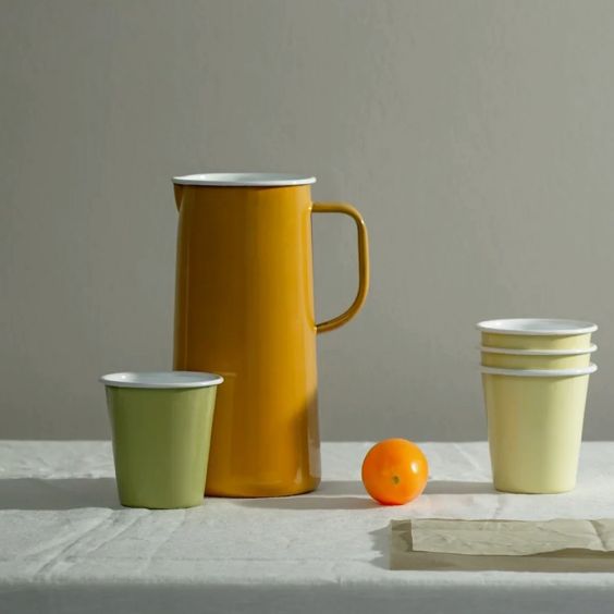 Falcon Enamelware 3 Pint Jug - Mustard Yellow