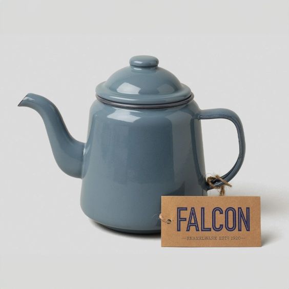 Falcon Enamelware 1L Teapot - Pigeon Grey