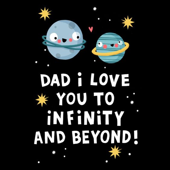 Infinity & Beyond Father's Day Card