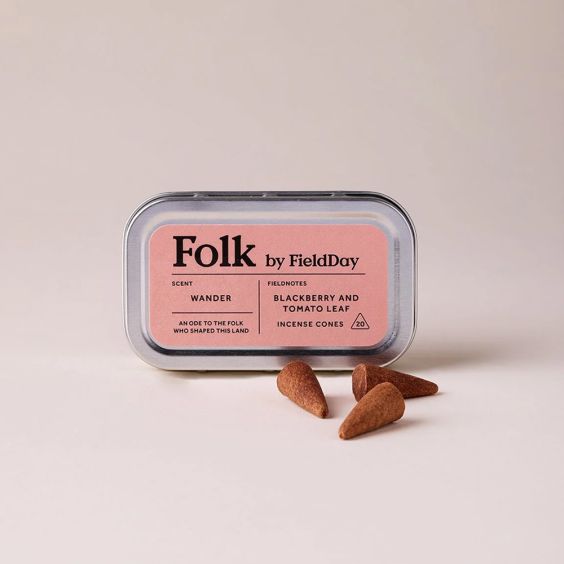 Folk by FieldDay Incense Cones - Wander