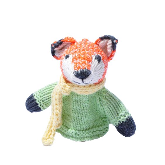 ChunkiChilli Fox Knitted Finger Puppet 