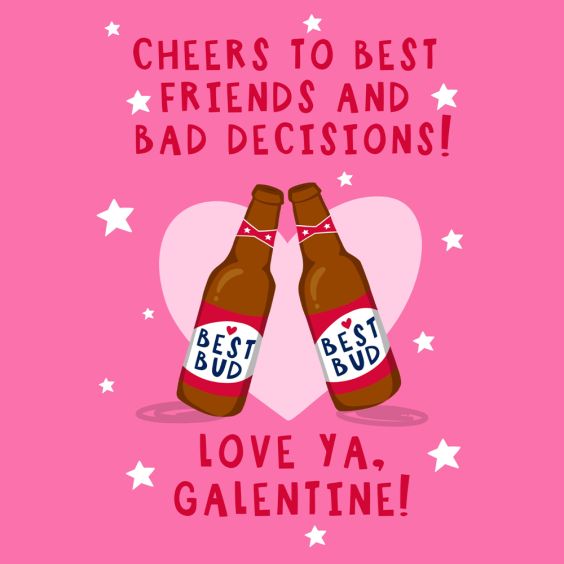 Galentines Beers Valentines Card