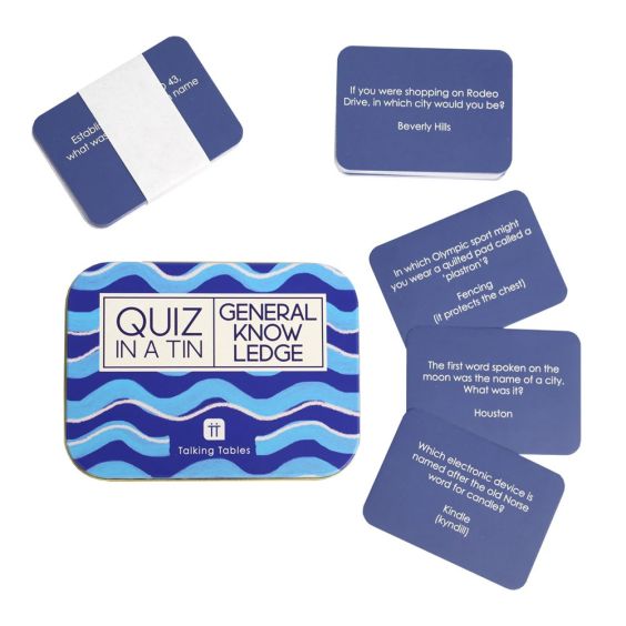 General Knowledge Quiz in a Tin
