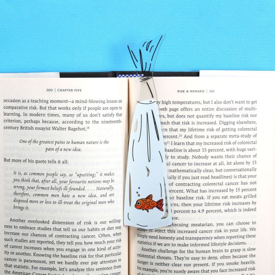Humdrum Paper Goldfish Bookmark 