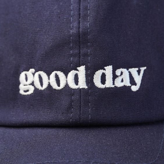 Good Day Slogan Cap Navy