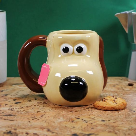 Half Moon Bay Aardman Gromit Head Shaped Mug