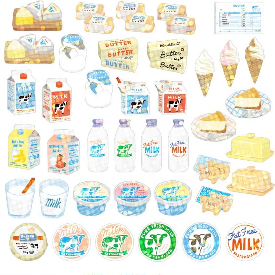 Haco Box of Stickers - Creamy Hills Farm