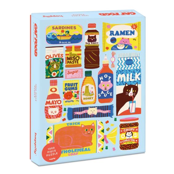 Happily Cat Food 1000 Piece Jigsaw Puzzle