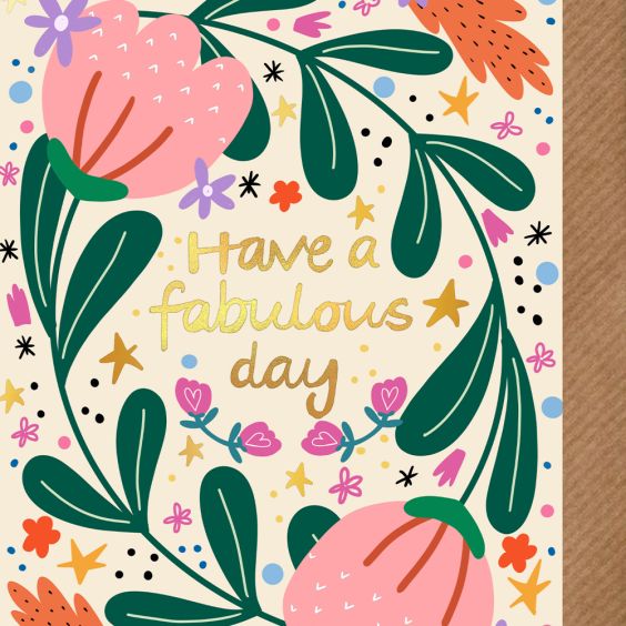 Fabulous Day Foil Card