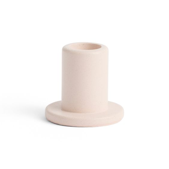 HAY Tube Candleholder Concrete - Light Pink