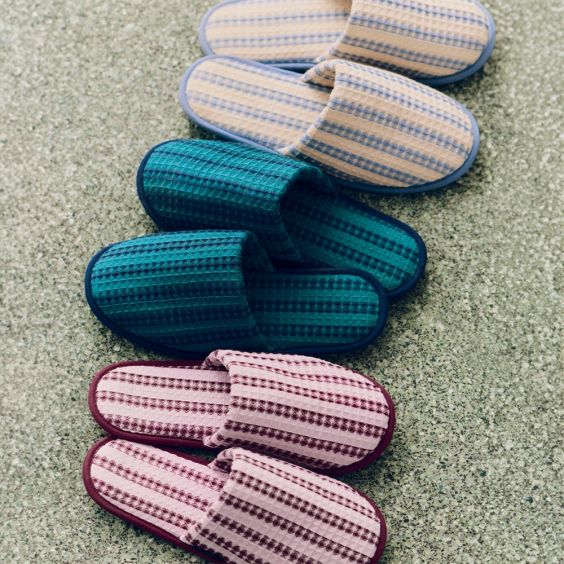 HAY Waffle Stripe Slippers