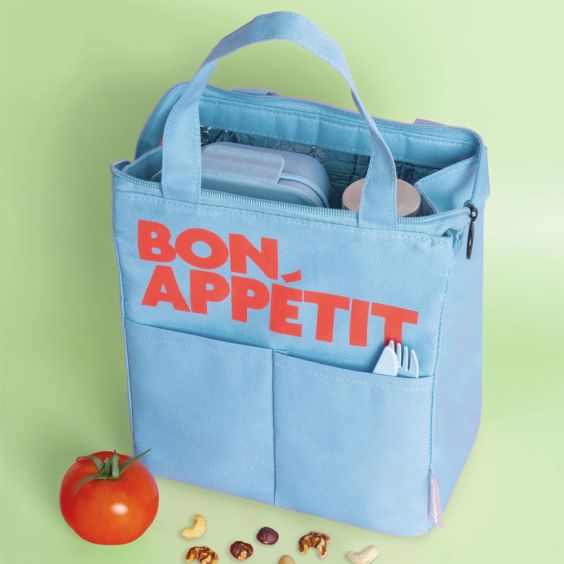 Helio Ferretti Bon Appétit Lunch Bag - Light Blue