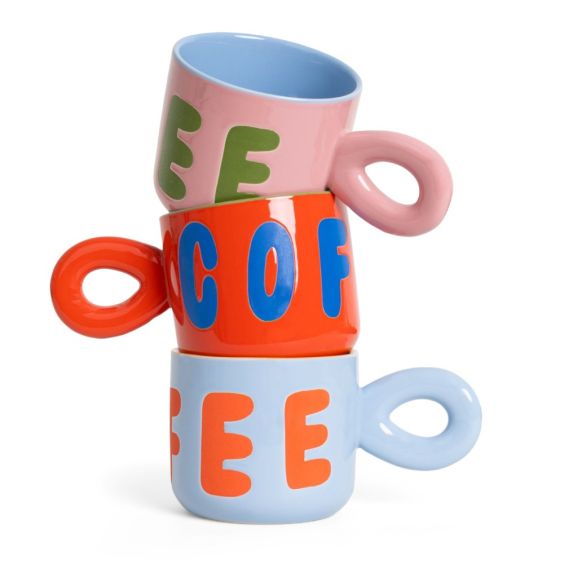 Helio Ferretti Light Pink Chunky Coffee Mug