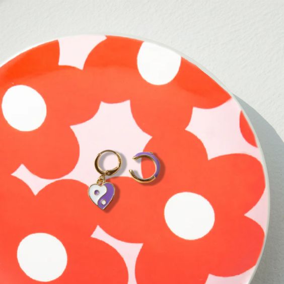 Helio Ferretti Red Flower Trinket Dish