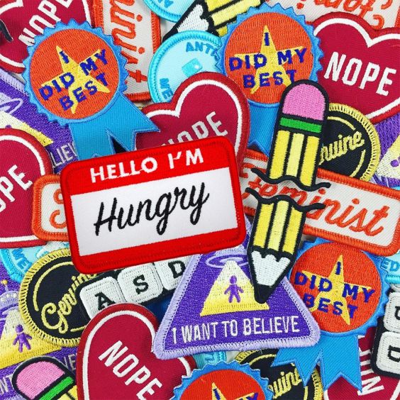 These Are Things Iron-On Patch - Hello I'm Hungry