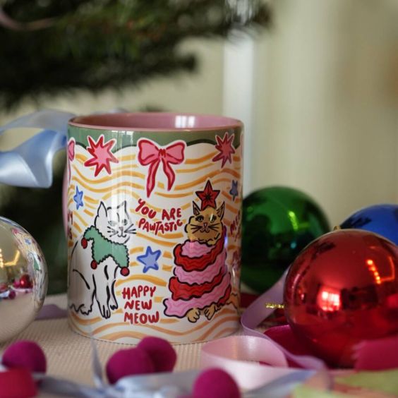 Hello Melody Catmas Christmas Mug