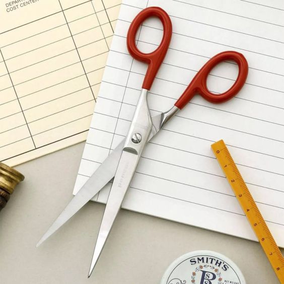Hightide Penco Large Red Metal Scissors
