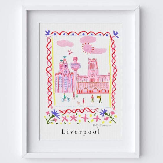 Holly Francesca Liverpool Landmarks A3 Print