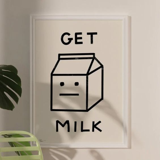 Get Milk A3 Print