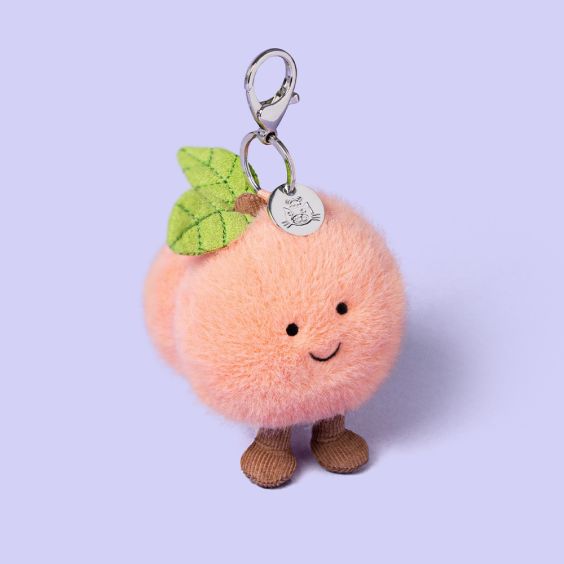 Jellycat Amuseables Peach Bag Charm