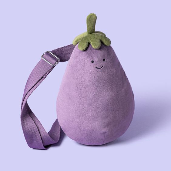 Jellycat Amuseables Aubergine Bag