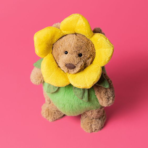Jellycat Bartholomew Bear Daffodil Outfit