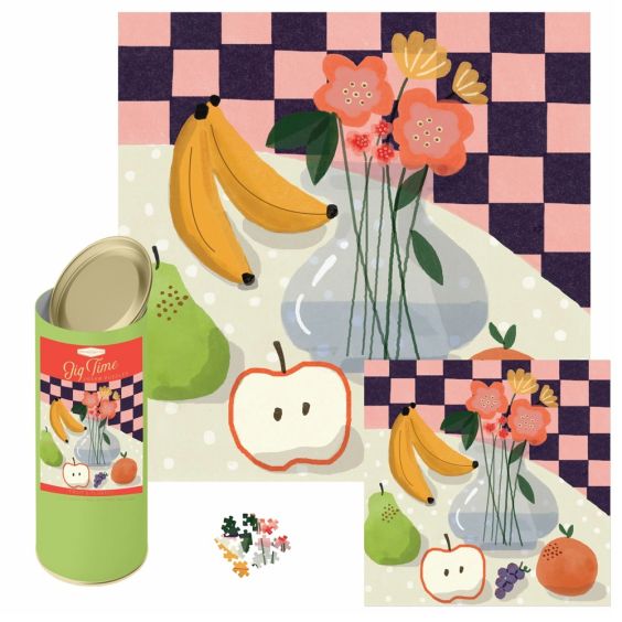 Jig Time 1000 Piece Jigsaw Puzzle - Fruit & Florals