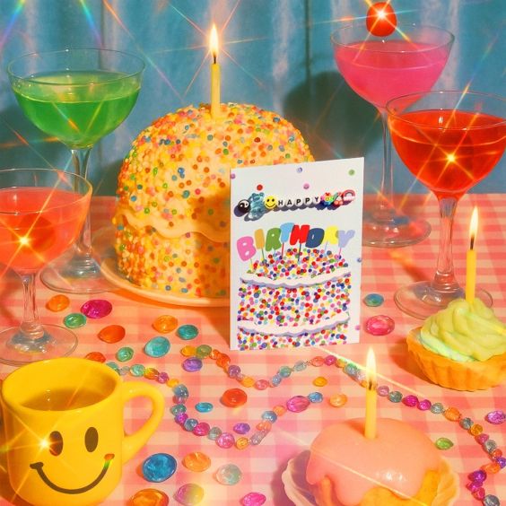 Jolly Awesome Friendship Bracelet Card - Happy Birthday Cake