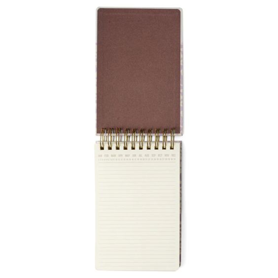 Large Twin Wire Notepad - Lilac Floral