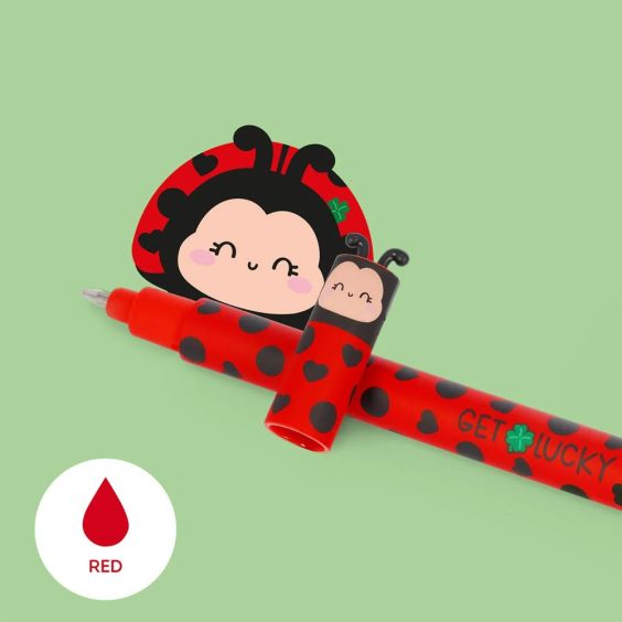 Legami Erasable Pen Ladybug (Red)