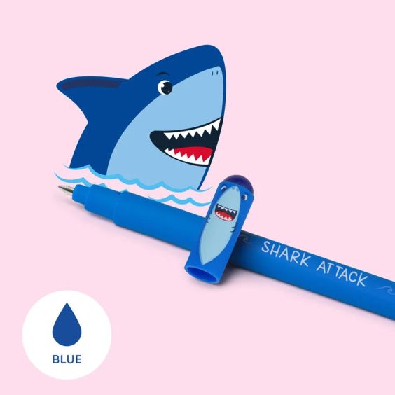 Erasable Shark Pen (Blue)