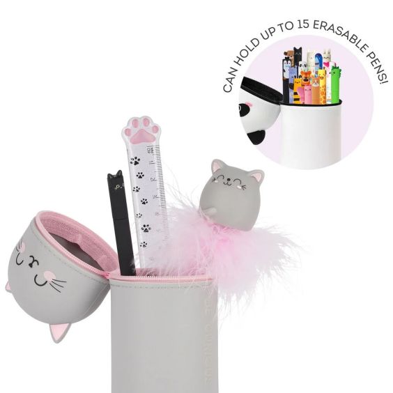 Legami Silicone Zip Pencil Case Kitty
