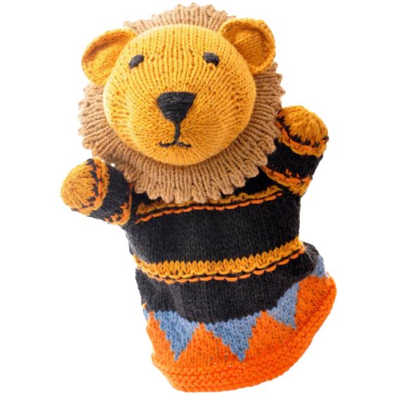 ChunkiChilli Lion Knitted Hand Puppet