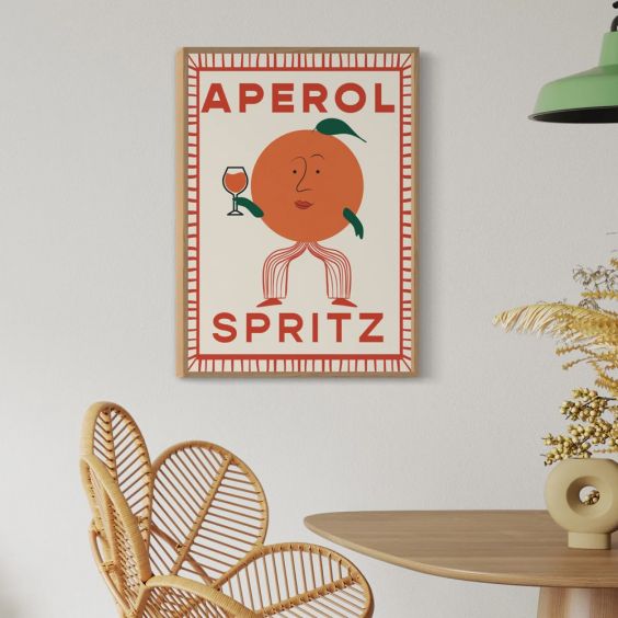 Little Egret Aperol Spritz A3 Print