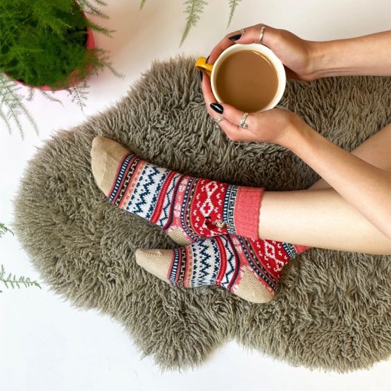 Moomin Little My Fair Isle Socks