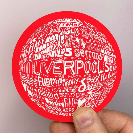 Round LFC Red Coaster