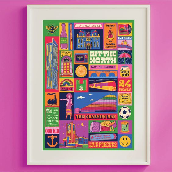 Lost Plots Manchester A3 Print